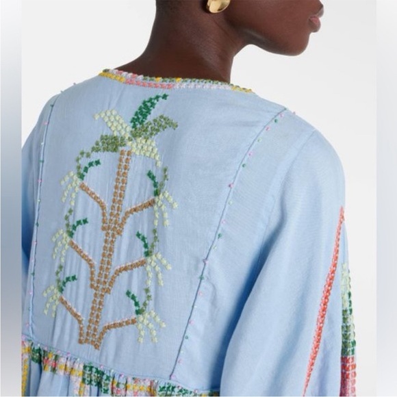 FARM Rio Women’s Embroidered Pineapple linen-blend Maxi Dress, XL, NWT $345 - Picture 11 of 16